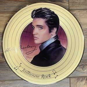 Elvis Presley Jailhouse Rock Solid Gold Collection Plate Bradford Exchange Vtg